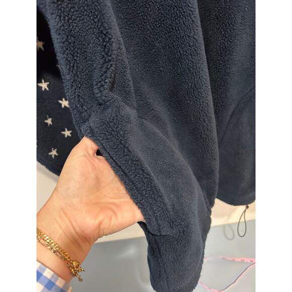 Vintage Bear Ridge Outfitters America fleece size L blue patriotic stars stripes - Picture 4 of 10